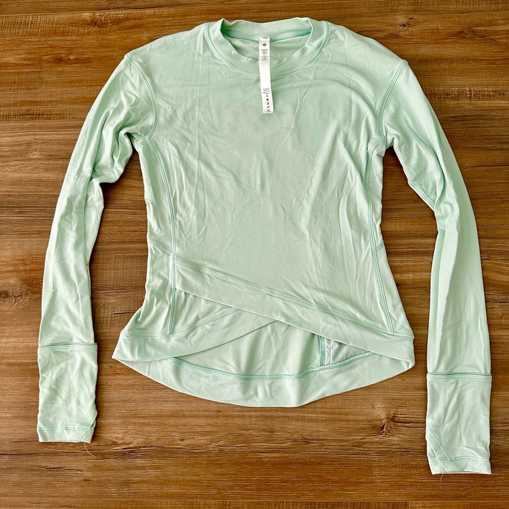 Lululemon athletica mint green long sleeve top